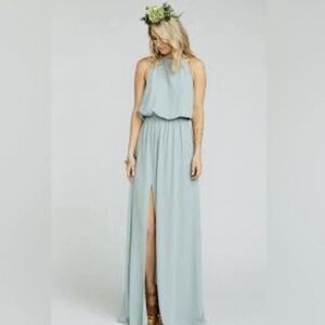 Show Me Your Mumu Heather Halter Maxi Dress Size Medium
